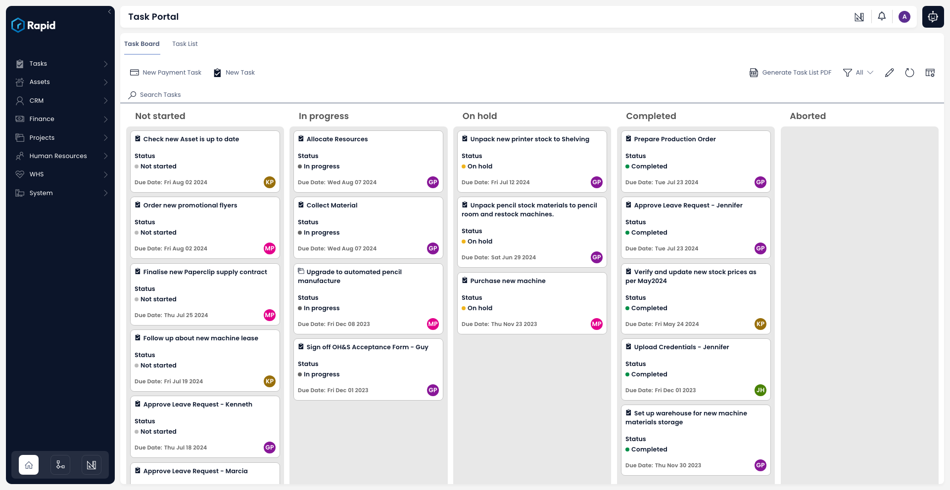 screenshot of Rapid Platform